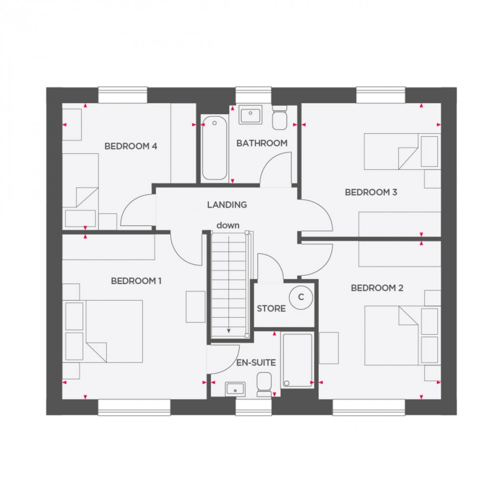 Floorplan for Buttercup View, Mile Bank, Whitchurch