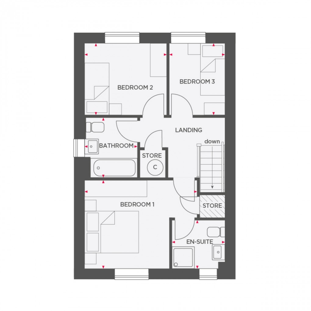 Floorplan for Buttercup View, Mile Bank, Whitchurch