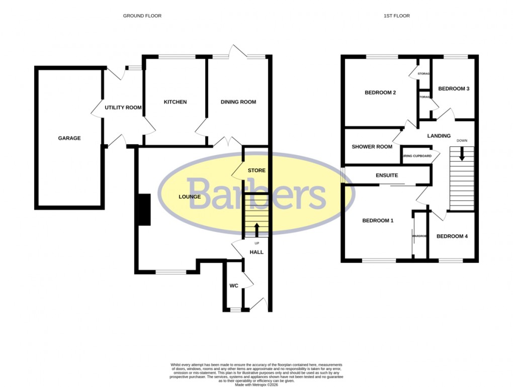 Floorplan for Edward German Drive, Whitchurch