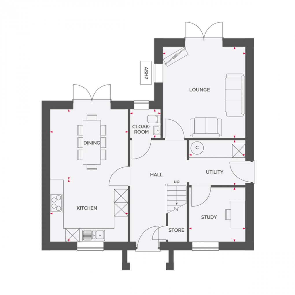 Floorplan for Buttercup View, Mile Bank, Whitchurch