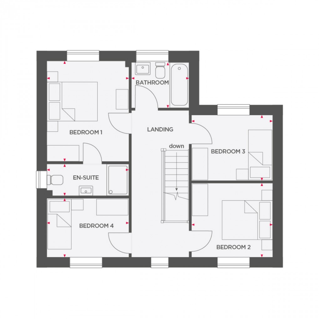 Floorplan for Mile Bank, Whitchurch