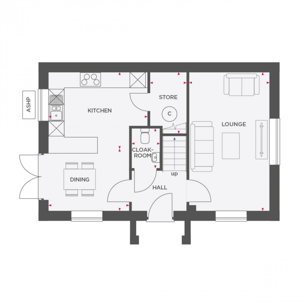 Floorplan for Buttercup View, Mile Bank, Whitchurch