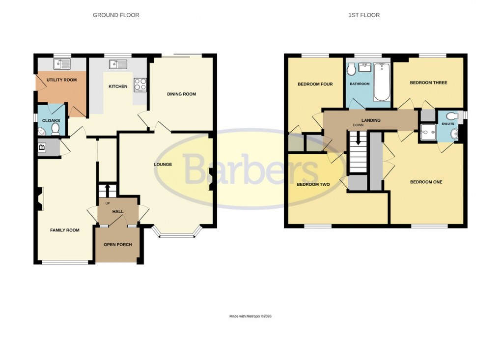 Floorplan for Fallow Road, Shawbirch, Telford, TF5 0LS.