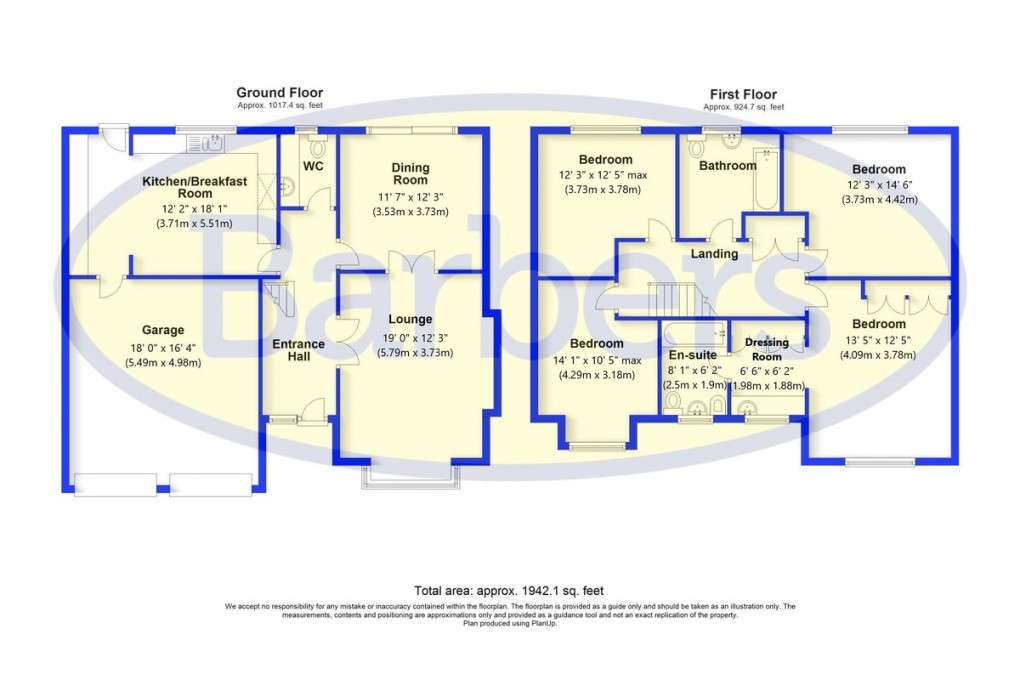 Floorplan for Sambrook Crescent, Market Drayton