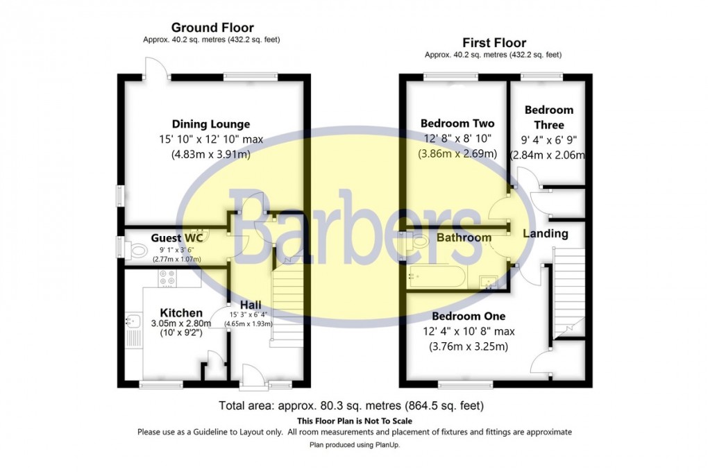 Floorplan for Pear Tree Croft, Norton-in-hales