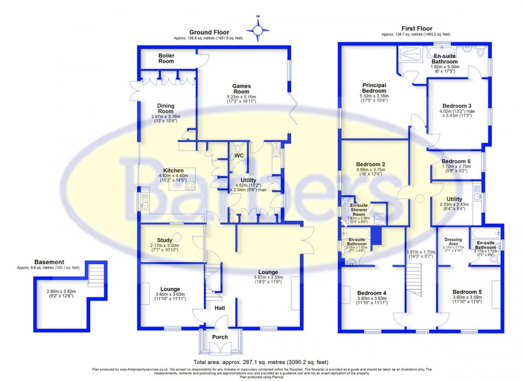 Floorplan for Red Bank Road, Market Drayton