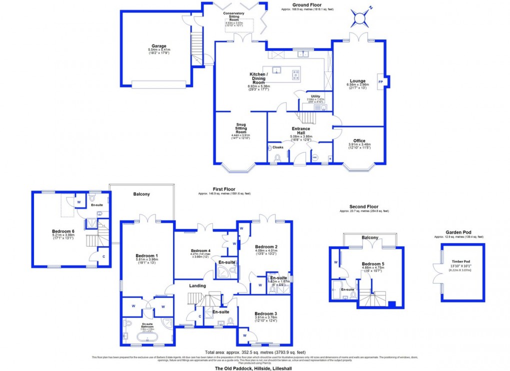 Floorplan for Lilleshall, Newport