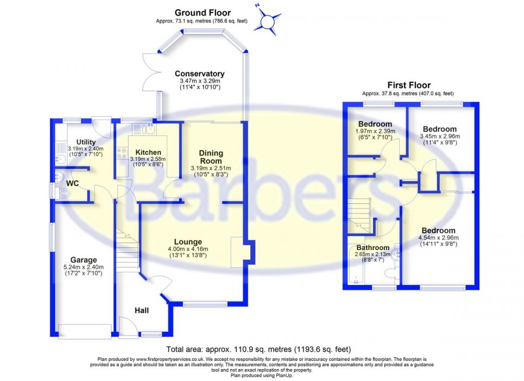Floorplan for Croft Way, Market Drayton