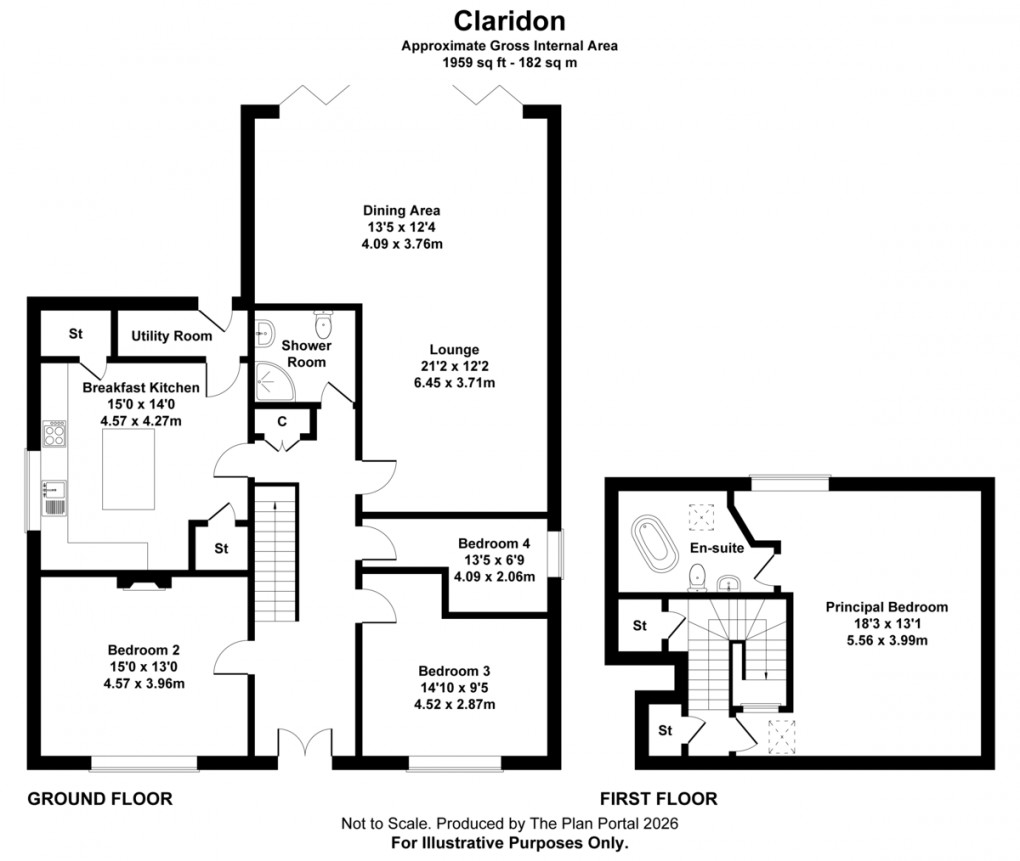 Floorplan for St. Leonards Road, Malinslee