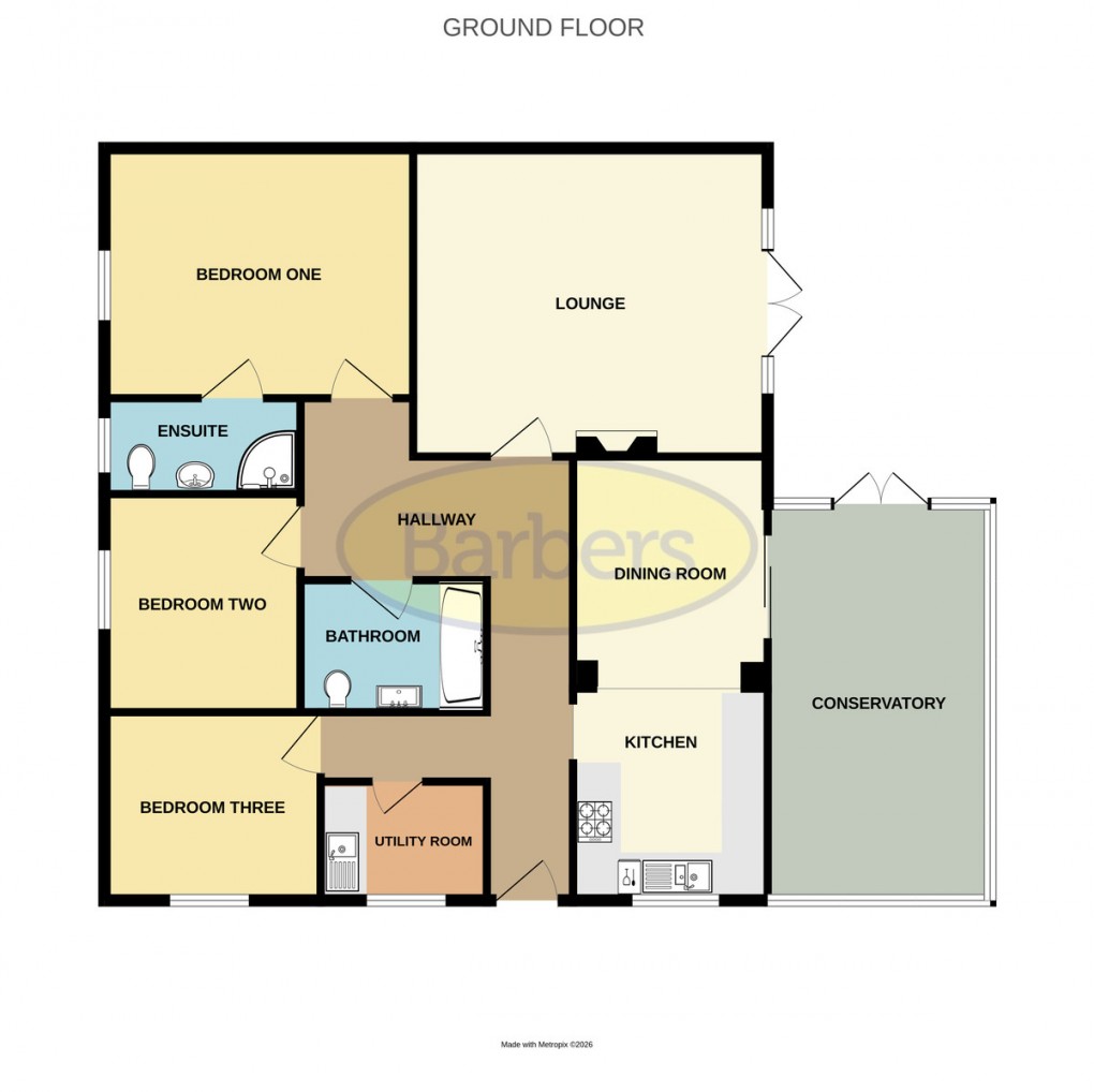 Floorplan for Cockshutt Road, Oakengates, Telford, TF2 6LD