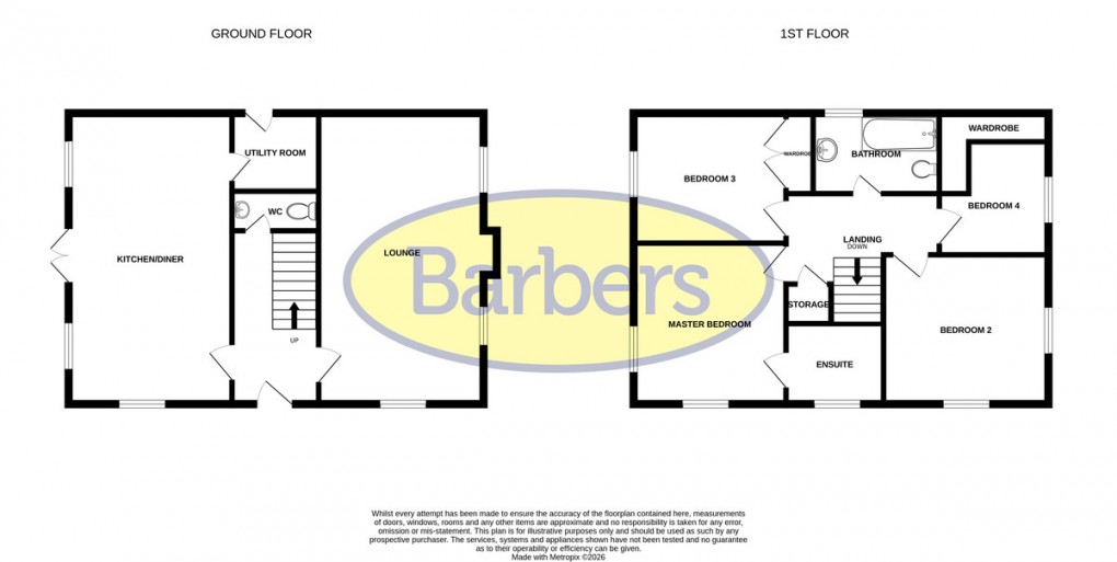 Floorplan for Isherwoods Way, Wem