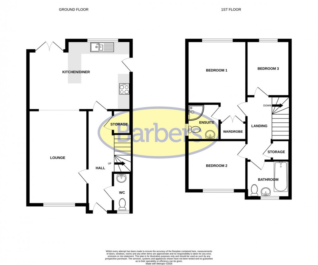 Floorplan for Halifax Close, Higher Heath