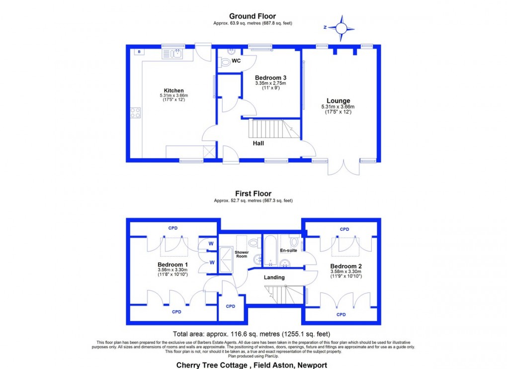 Floorplan for Field Aston, Newport