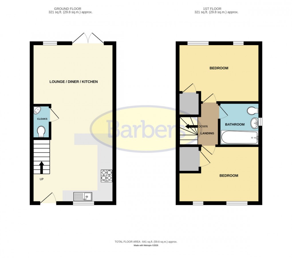 Floorplan for Fox Close, Bayston Hill, Shrewsbury, SY3 0DS