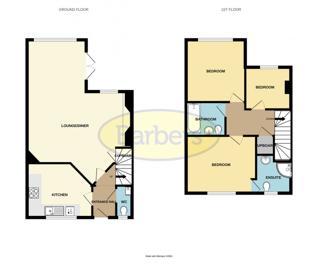 Floorplan for Mere Grove, Shawbirch, Telford, TF5 0NR