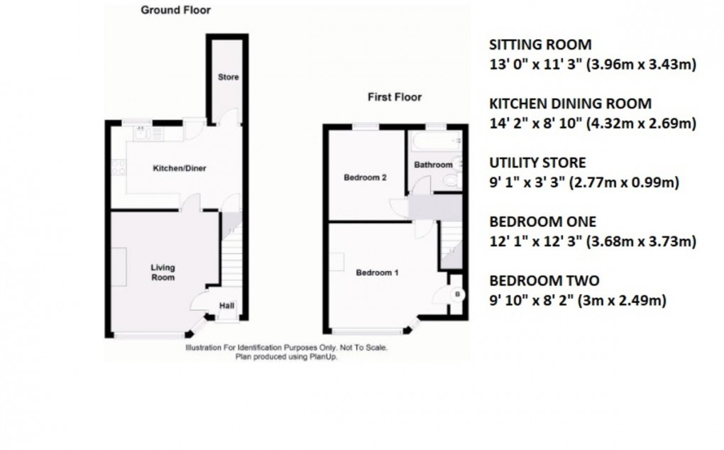 Floorplan for Rosedale, Shrewsbury