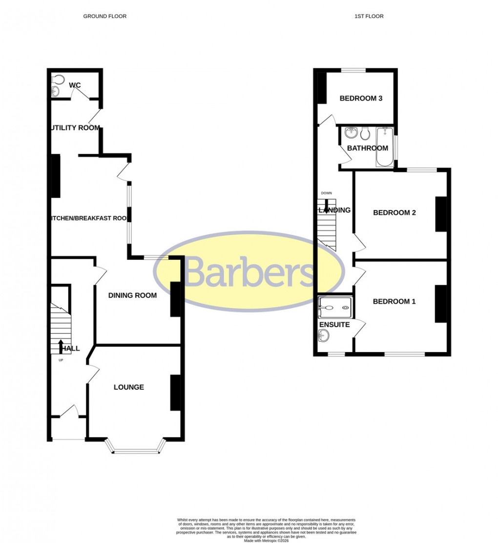 Floorplan for Talbot Street, Whitchurch