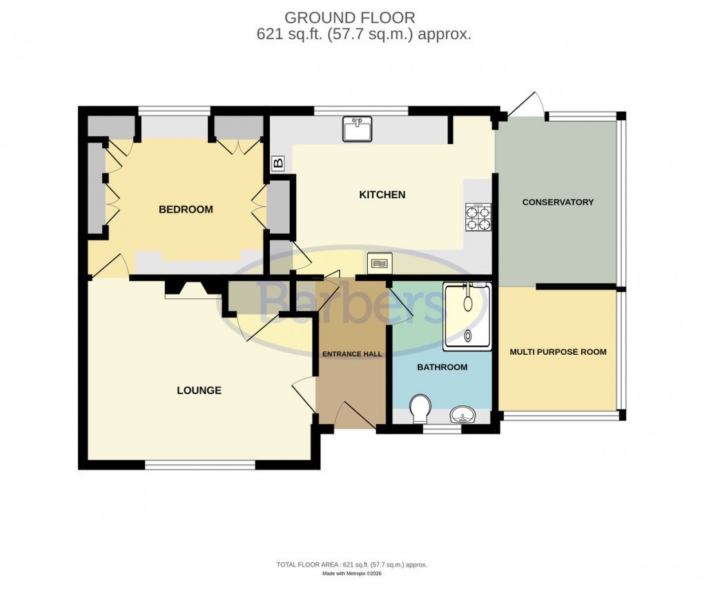 Floorplan for Clift Crescent, Wellington, Telford, TF1 2AL