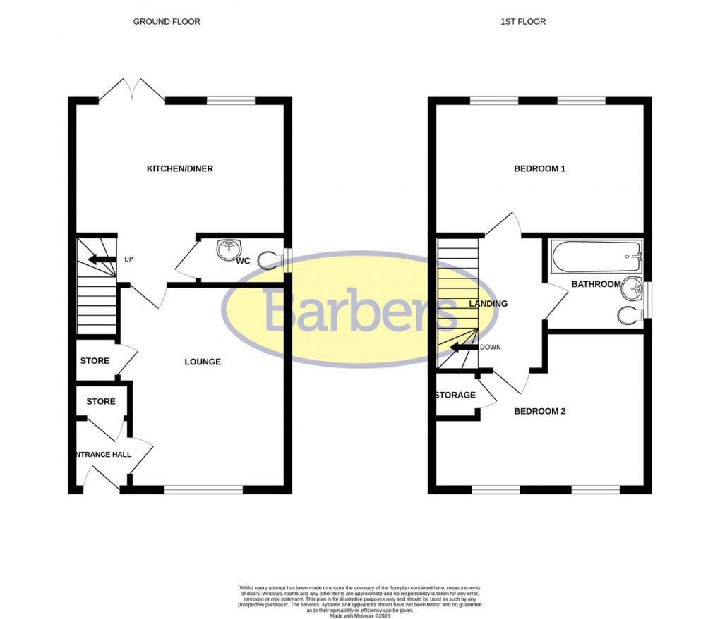 Floorplan for Mossfield Way, Whitchurch