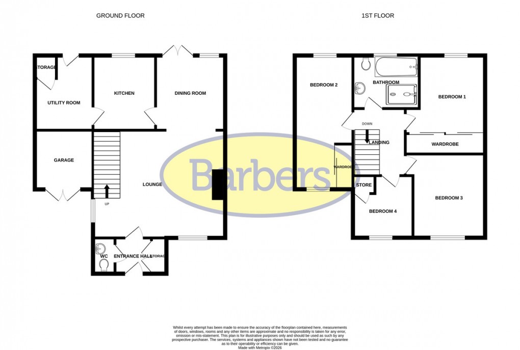 Floorplan for School Lane, Marbury, Whitchurch