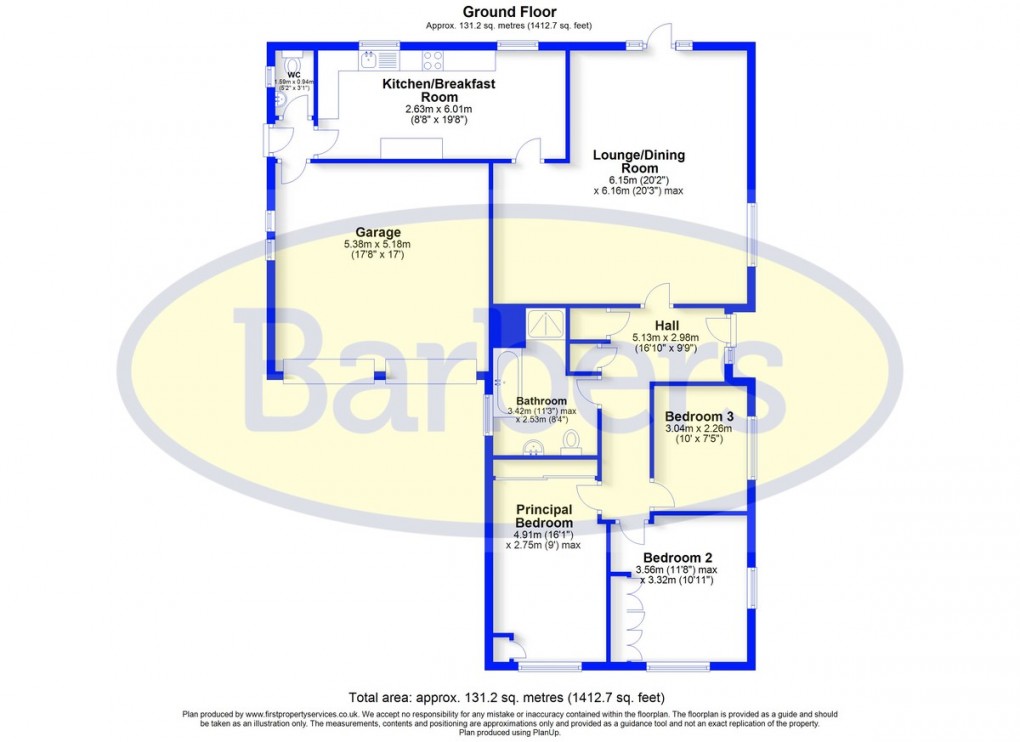 Floorplan for The Coppice, Market Drayton