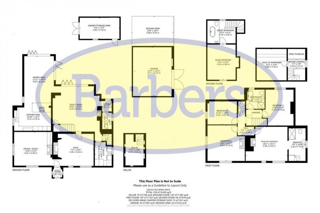 Floorplan for Dorrington Lane, Woore