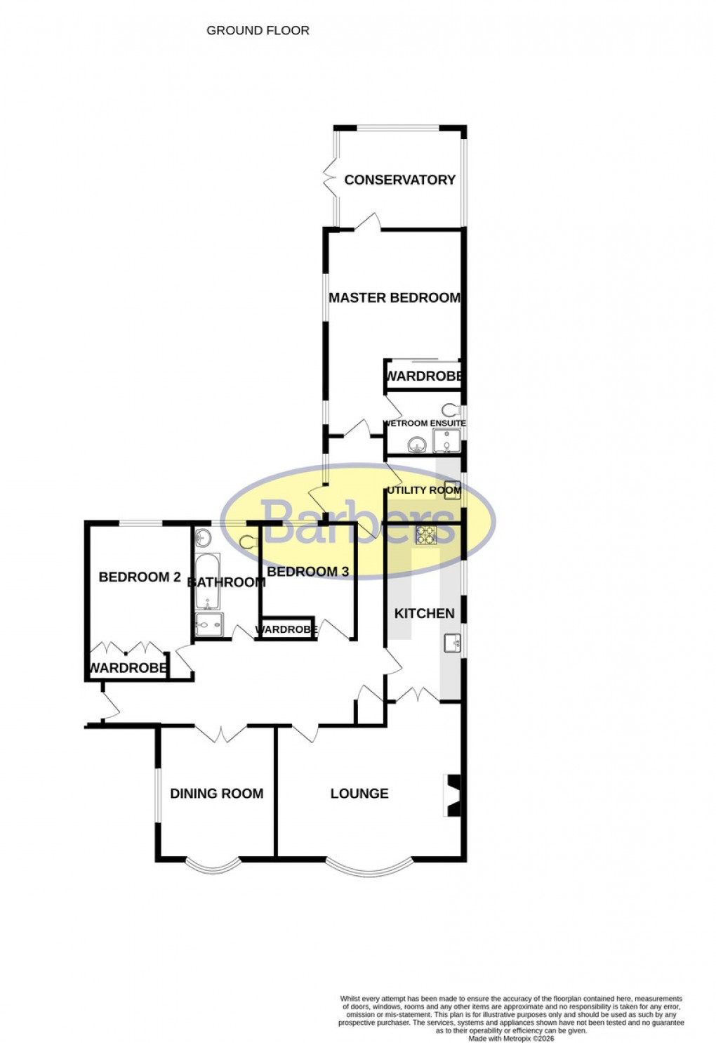 Floorplan for Oathills, Malpas