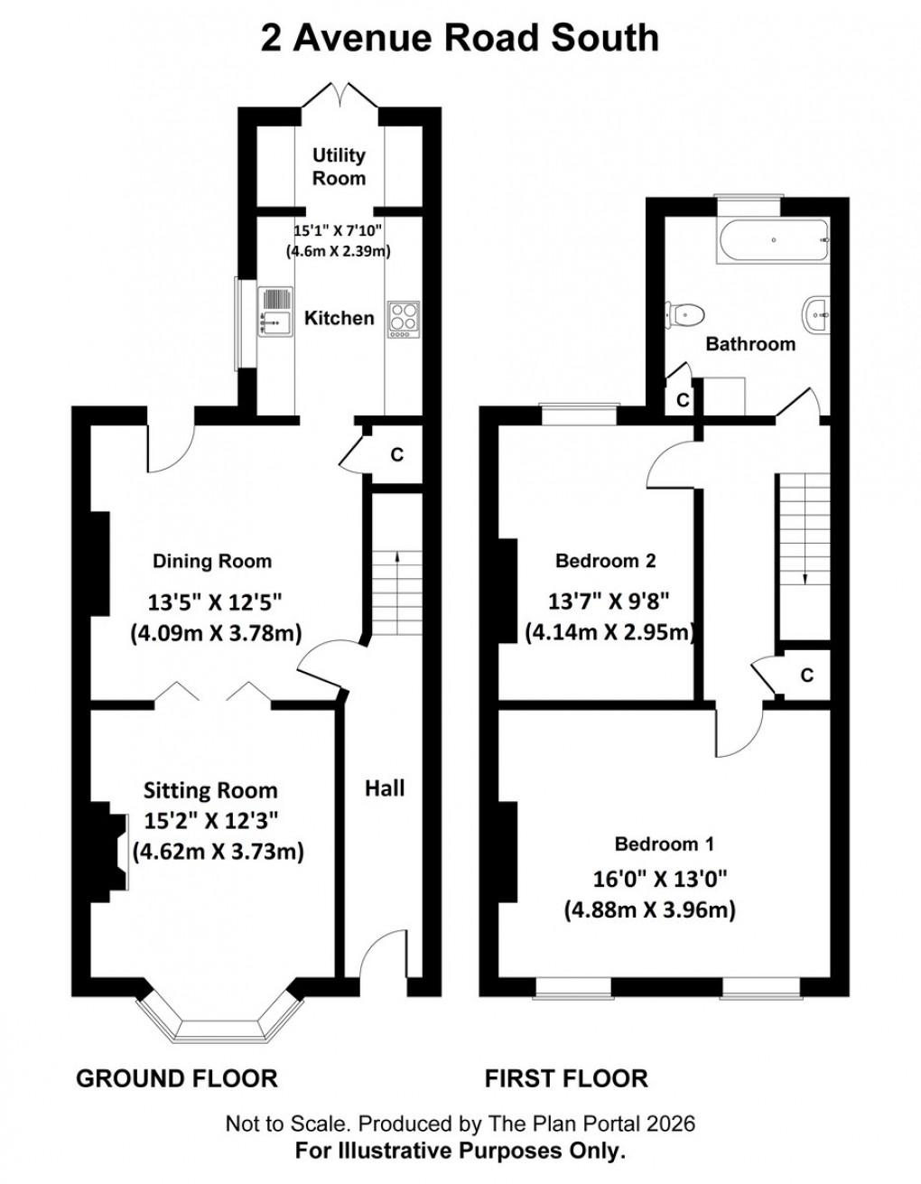 Floorplan for Avenue Road South, Newport