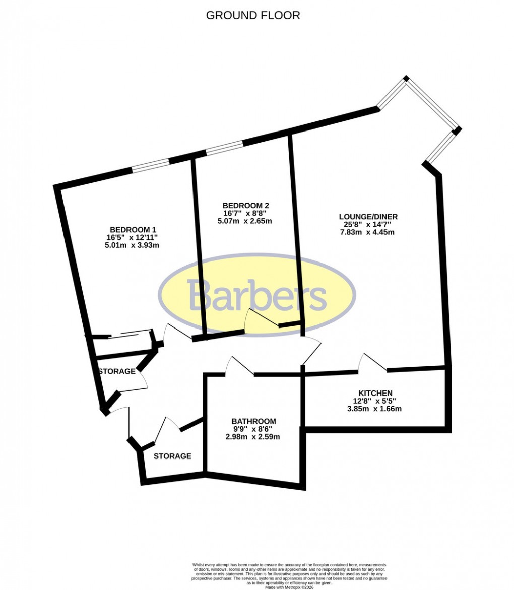 Floorplan for Mill Street, Whitchurch