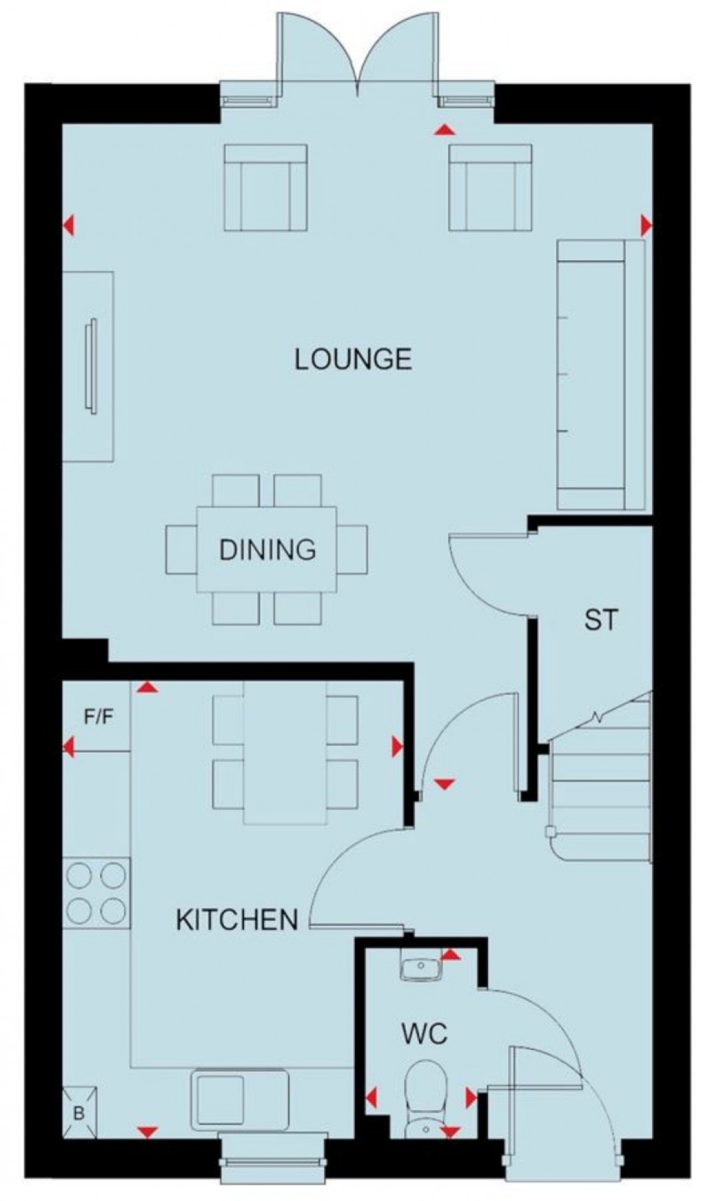 Floorplan for Clockmakers, Tilstock Road, Whitchurch