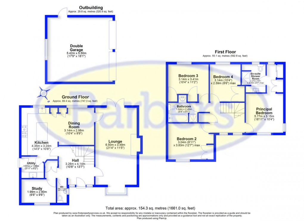 Floorplan for Marley Mount Crescent, Market Drayton