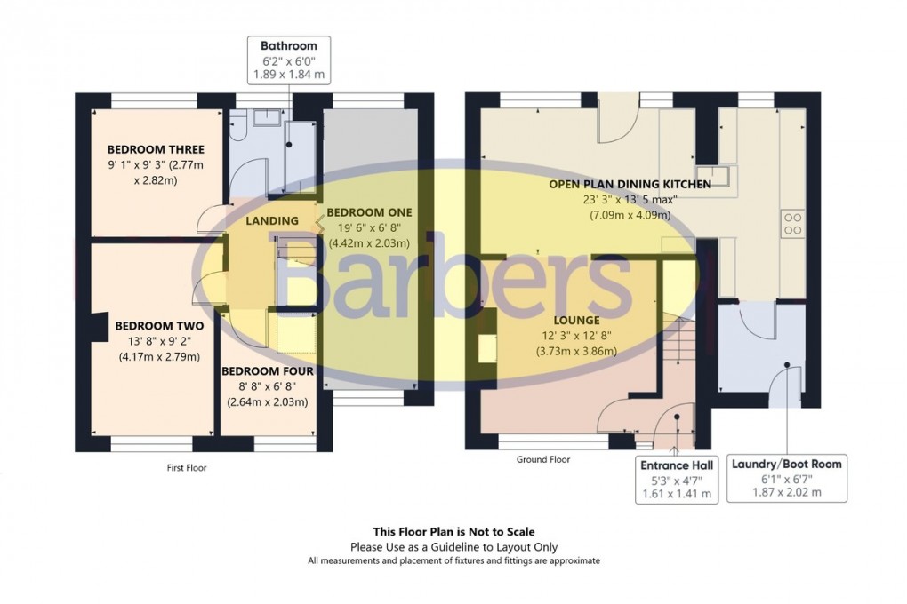 Floorplan for Elm Drive, Market Drayton, Shropshire
