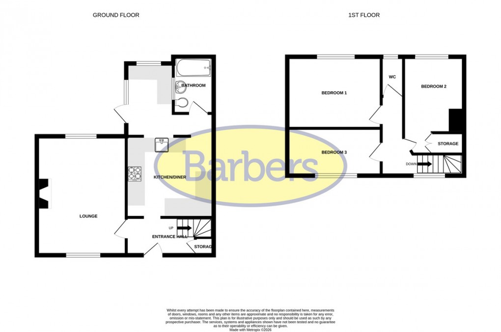 Floorplan for Witney Lane, Edge, Malpas