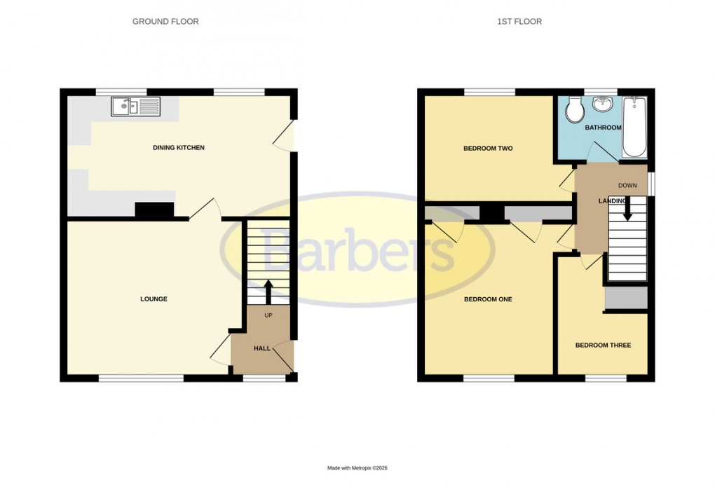 Floorplan for Hills Lane Drive, Madeley, Telford, TF7 4BY