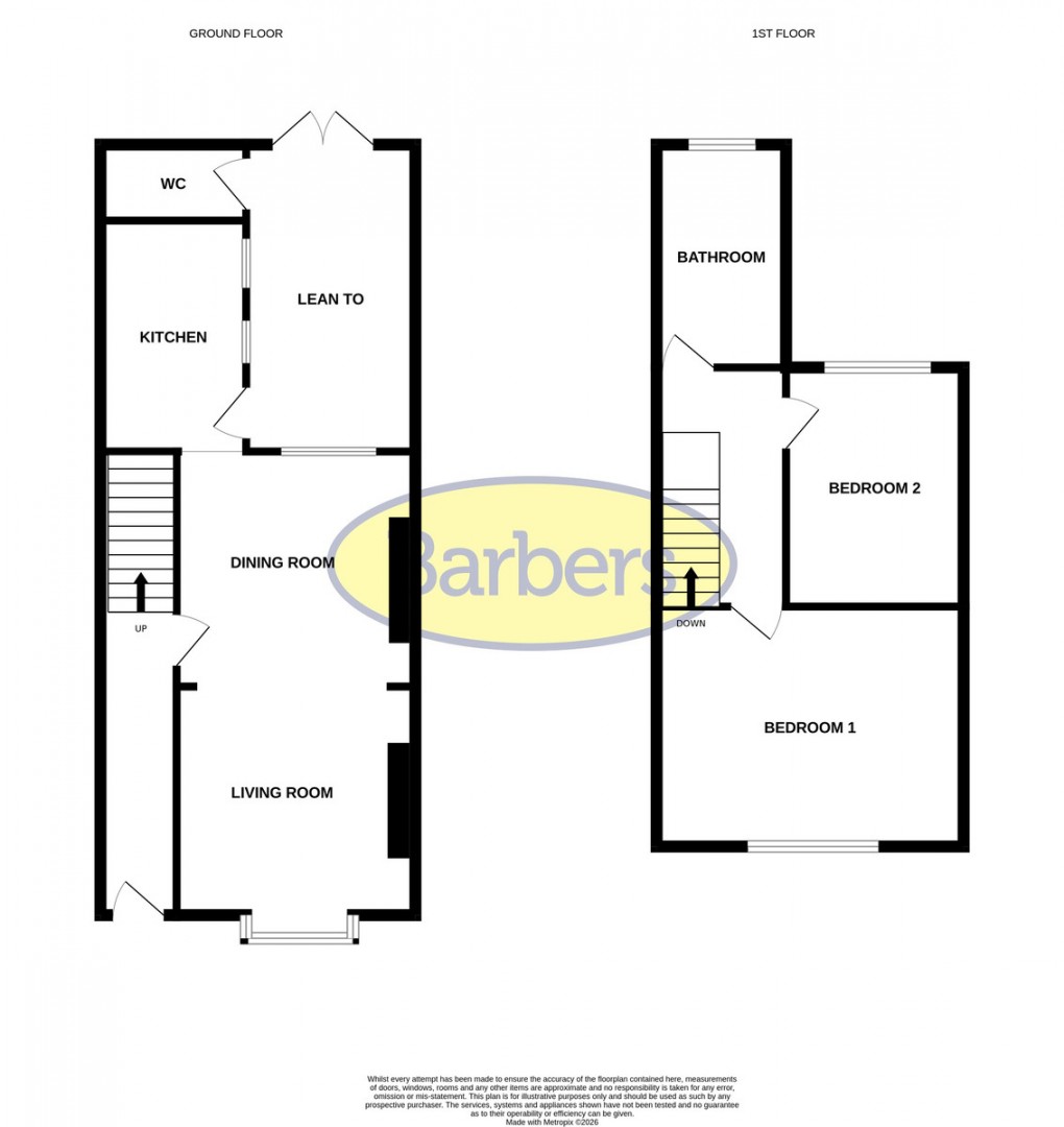 Floorplan for Park Road, Whitchurch