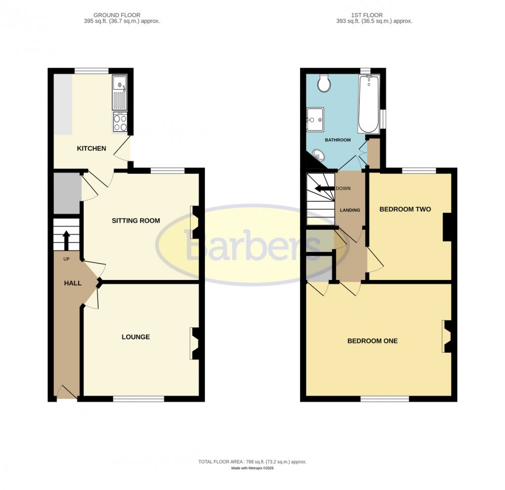 Floorplan for Manor Road, Hadley, Telford, TF1 5PL