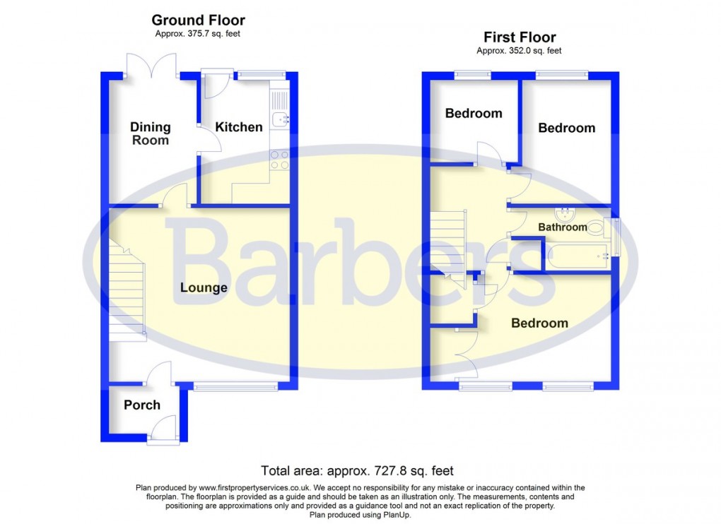 Floorplan for Edward German Drive, Whitchurch, Shropshire