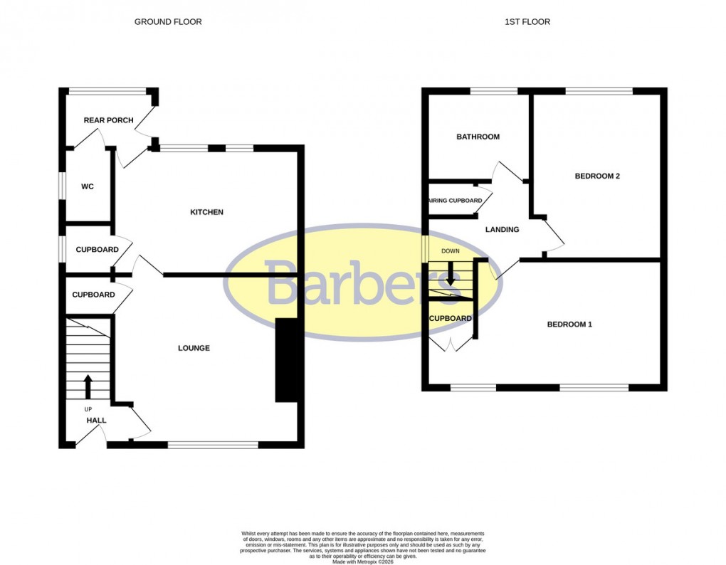 Floorplan for Rosemary Lane, Whitchurch