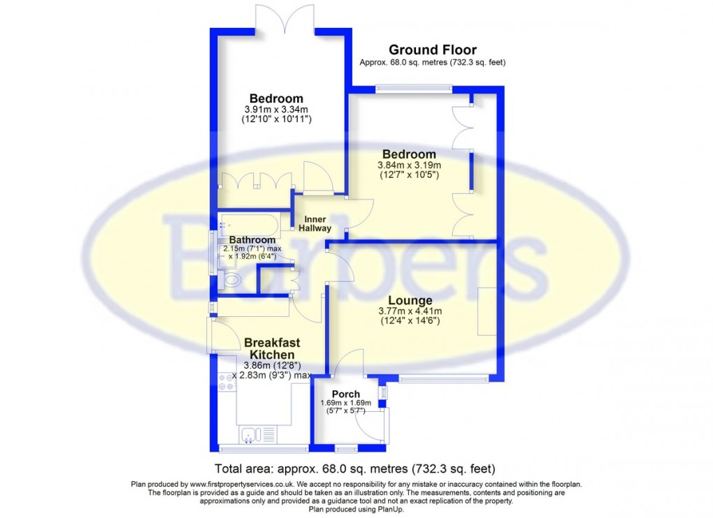 Floorplan for Maple Close, Market Drayton