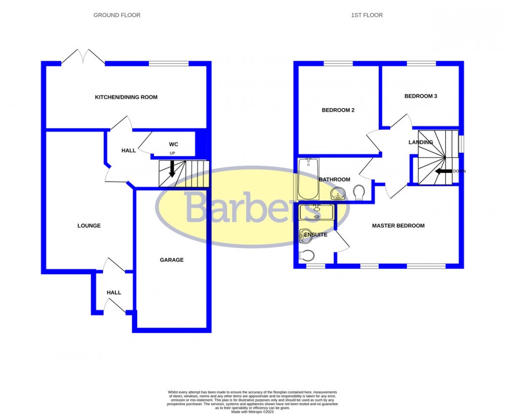 Floorplan for Holland Drive, Shrewsbury