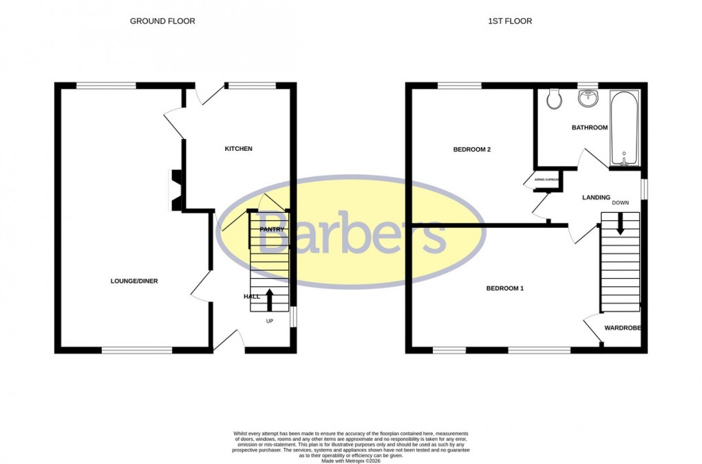 Floorplan for Caldecott Crescent, Whitchurch