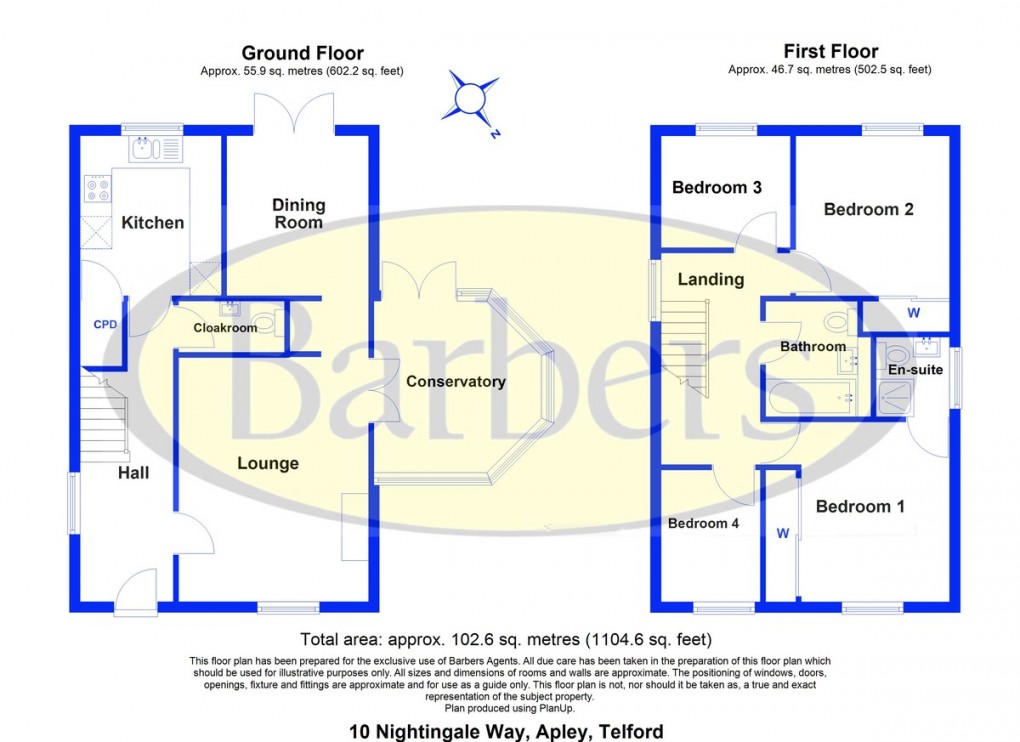Floorplan for Apley, Telford