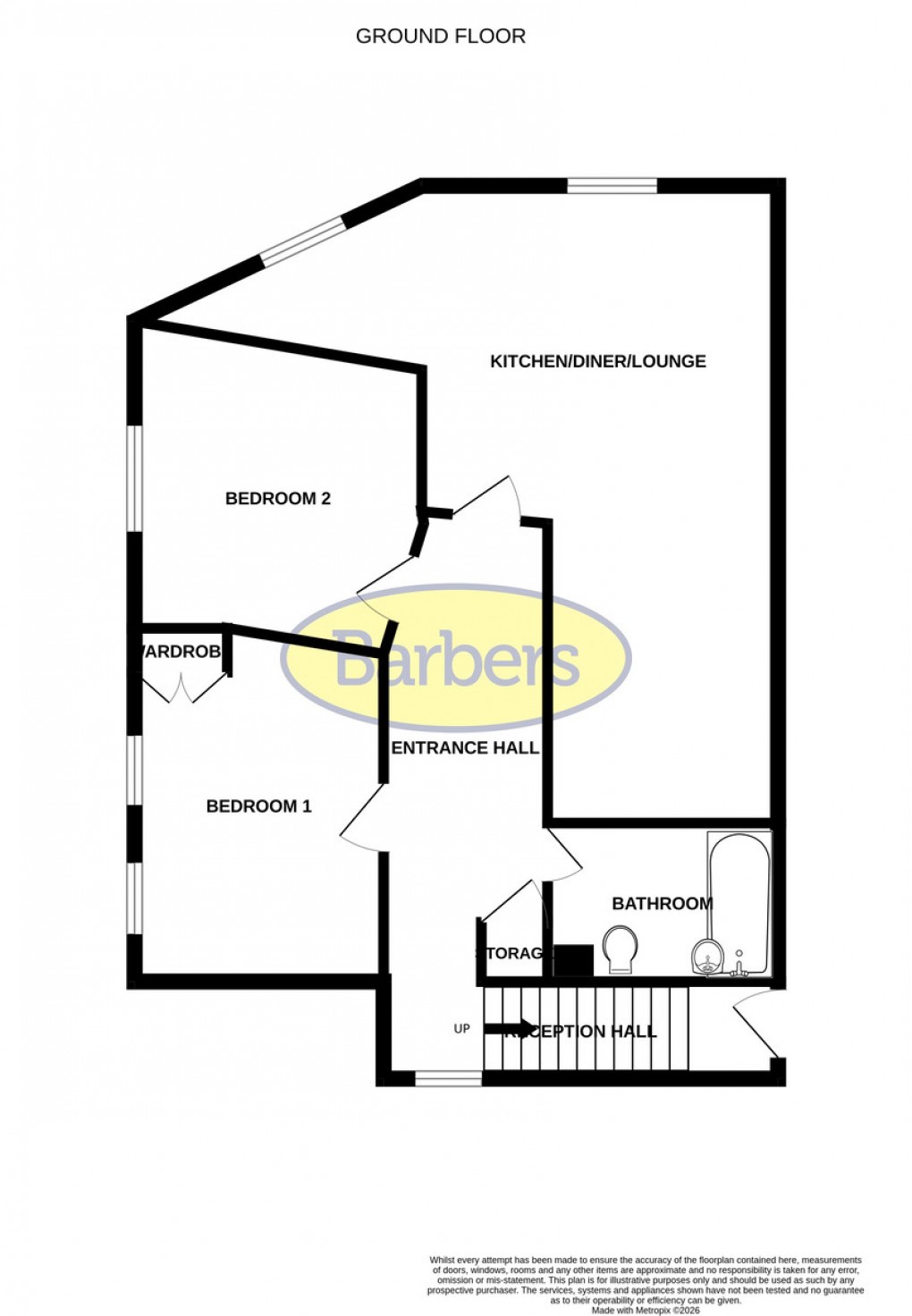 Floorplan for Rosemary Court, Whitchurch