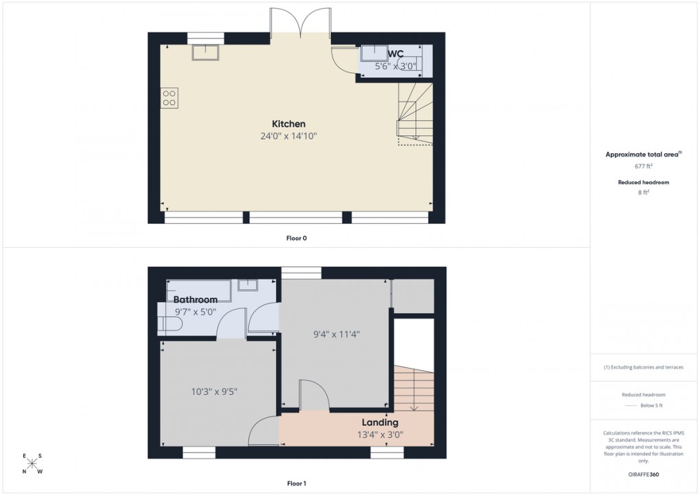 Floorplan for Iscoyd, Whitchurch, Shropshire
