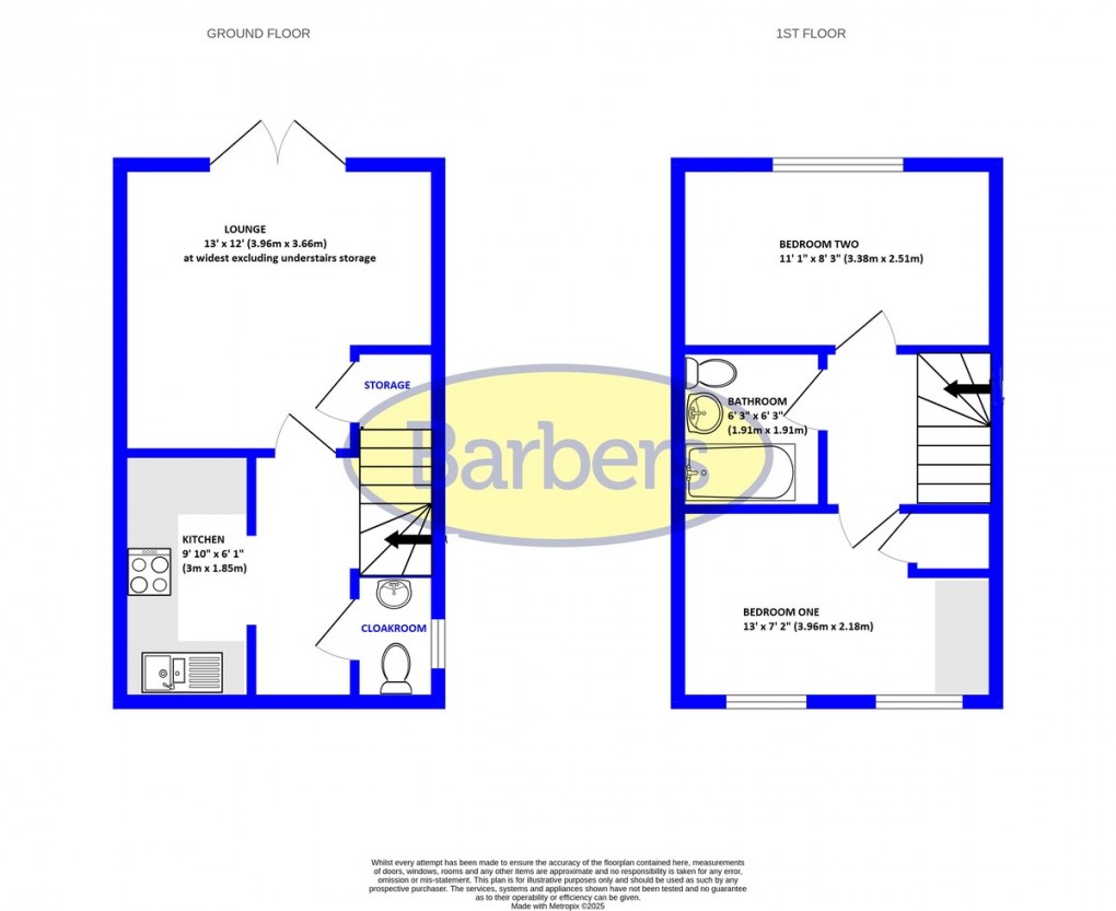 Floorplan for Tamerlane Road, Crewe, Cheshire