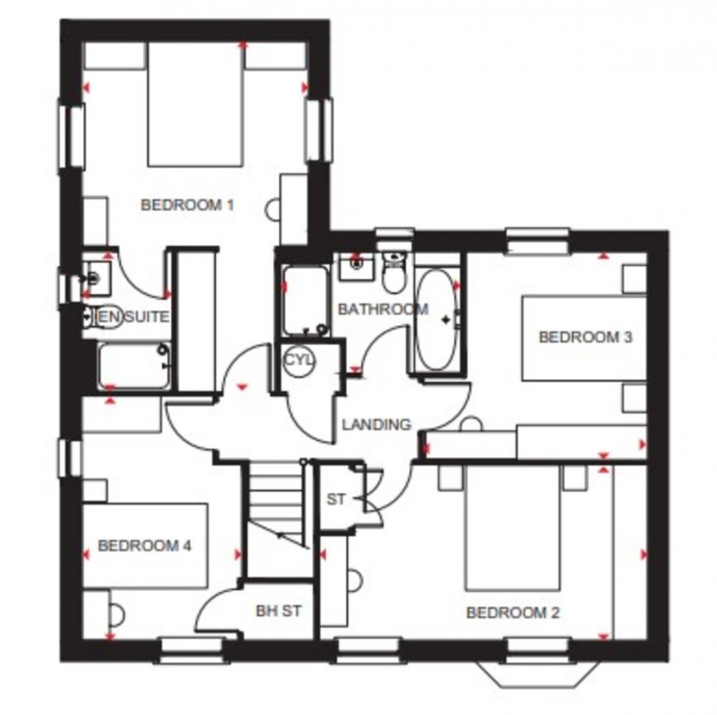 Floorplan for Clockmakers, Tilstock Road, Whitchurch