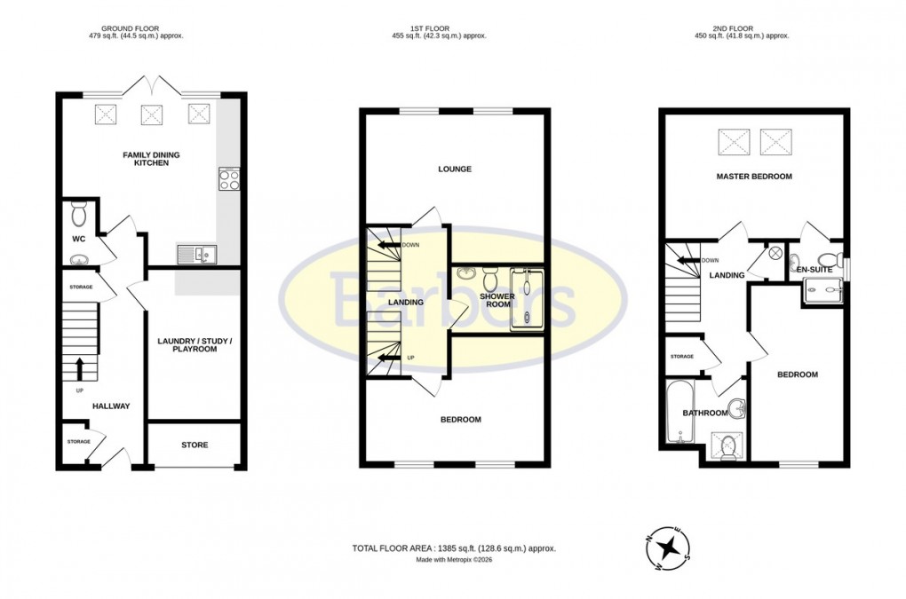 Floorplan for Cullis Drive, Doseley