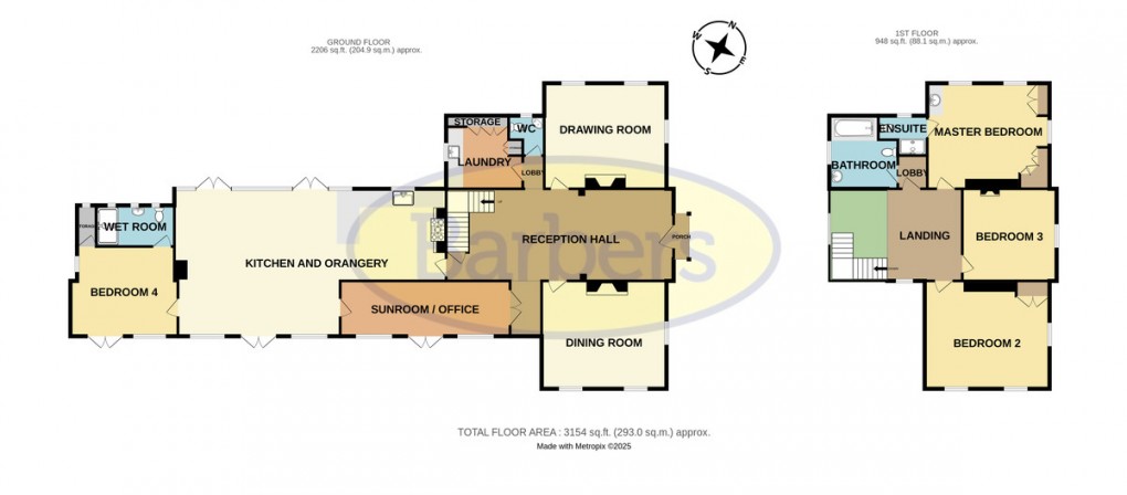 Floorplan for The Wardens House, 1 Weald Moors Park