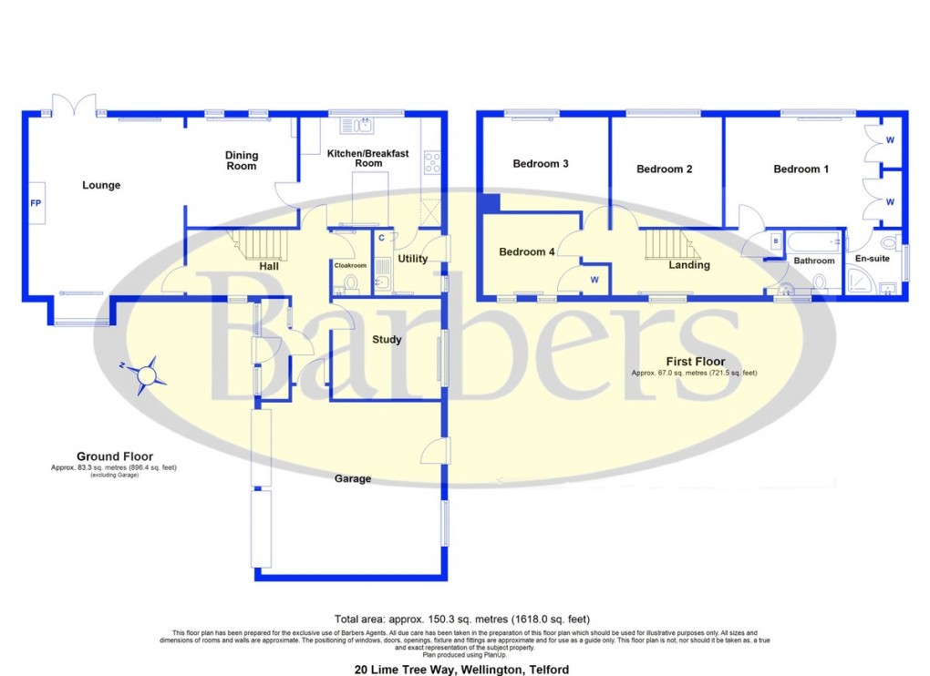 Floorplan for Lime Tree Way, Wellington