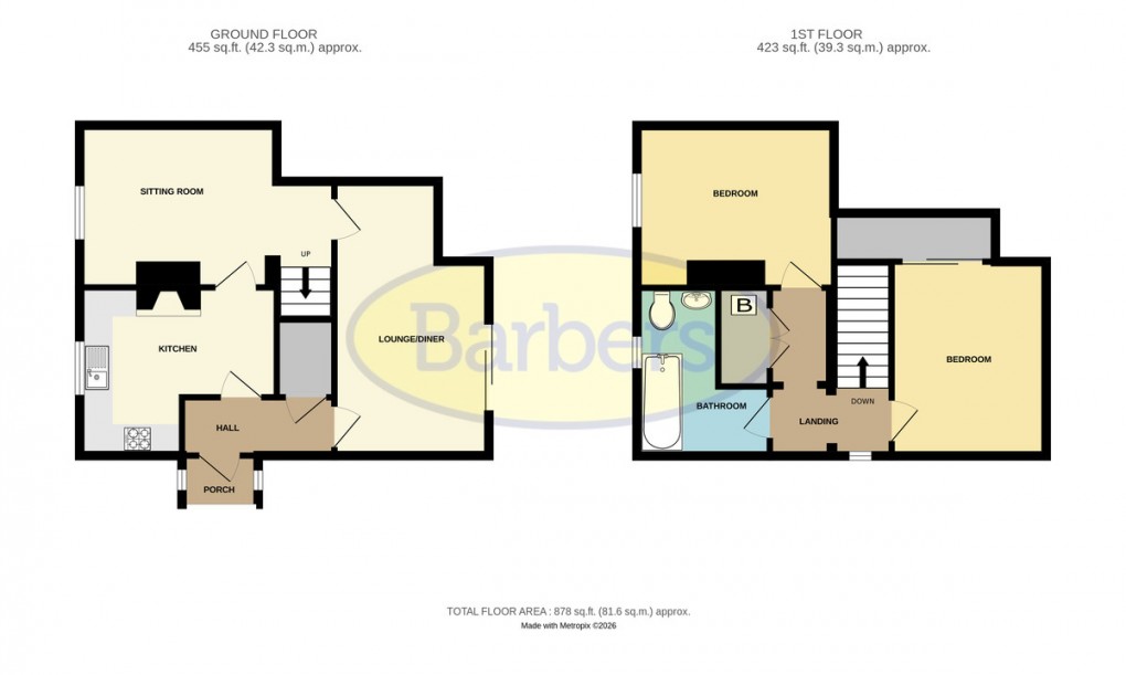 Floorplan for Bank Road, Dawley Bank, Telford, TF4 2AZ.